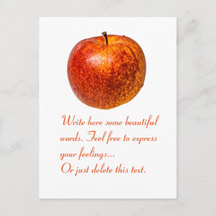 Red apple postcard