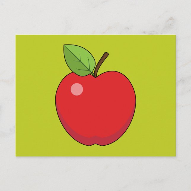 Red Apple Postcard (Front)