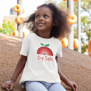 Red Apple Rainbow, Big Sister T-Shirt