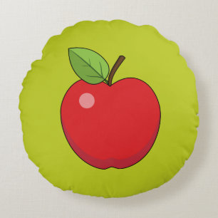 Red Apple Round Cushion