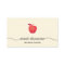 Red Apple School Teacher Simple Pale Yellow