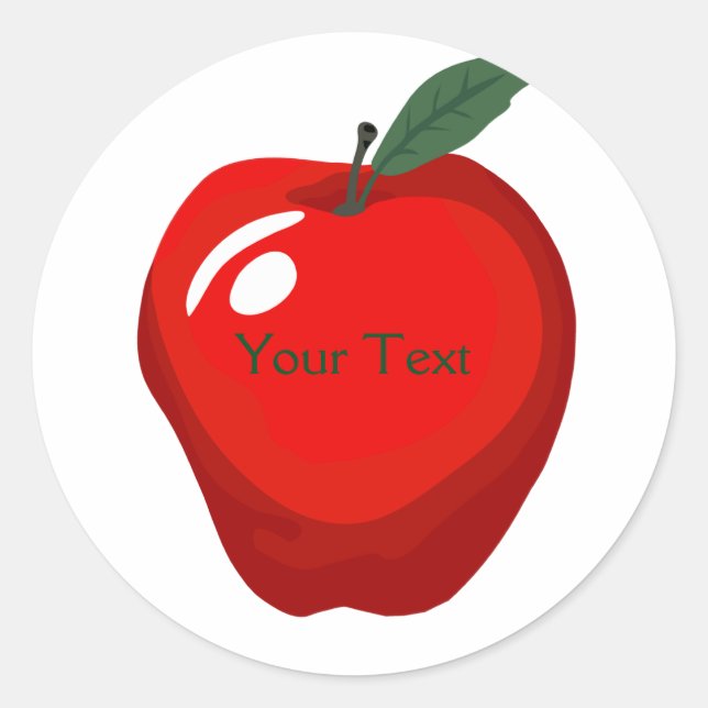 Red Apple Sticker (Front)