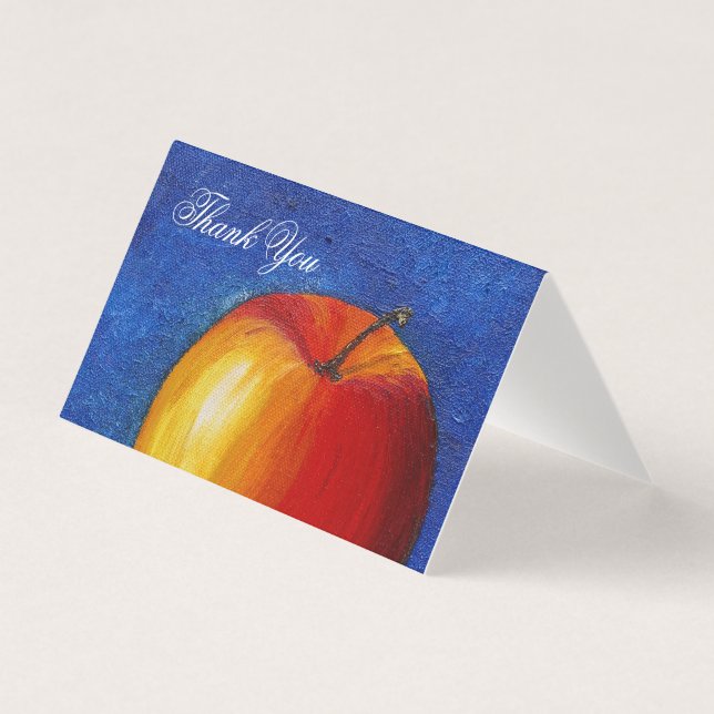 Red Apple - Still Life Painting (Front)