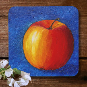 Red Apple - Still Life Painting Coaster