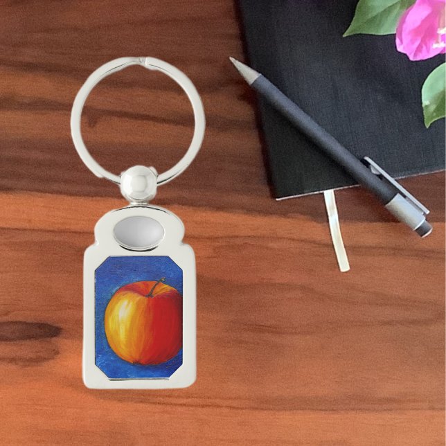 Red Apple - Still Life Painting Key Ring (Creator Uploaded)