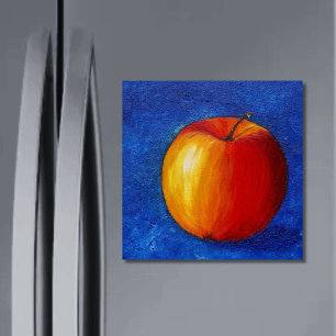 Red Apple - Still Life Painting Magnet