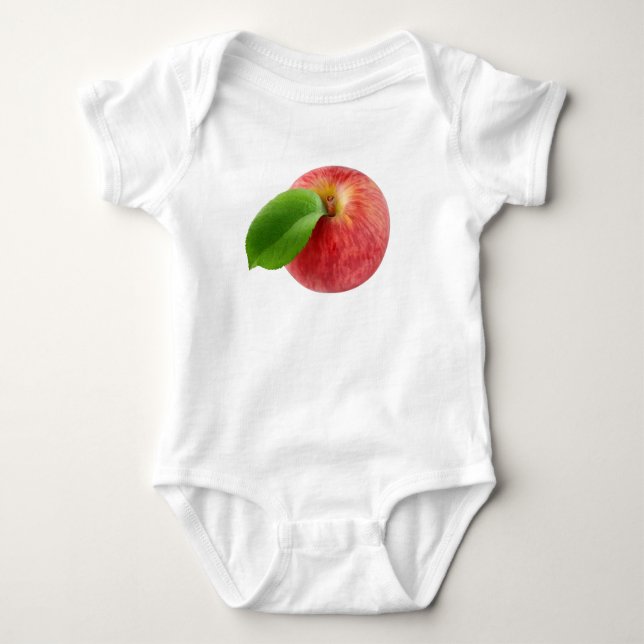 Red apple top view (Front)