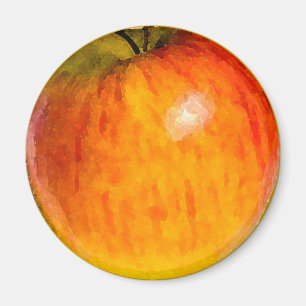 Red Apple  Watercolor - Magnet