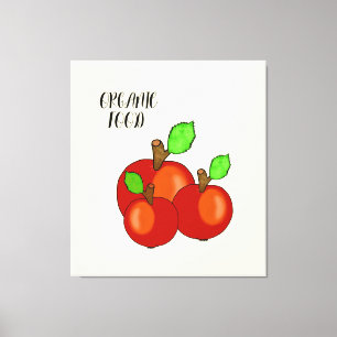 Red apples canvas print