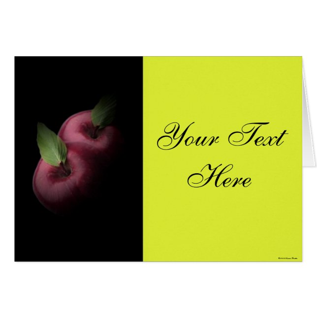 Red Apples Card (Front Horizontal)