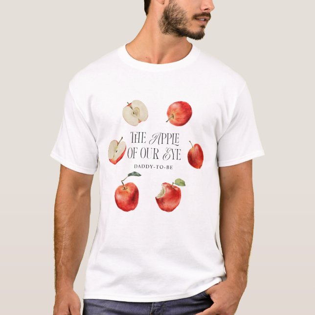 Red Apples Daddy To Be T-Shirt (Front)