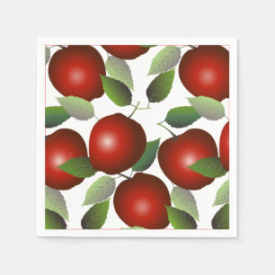 Red Apples Fruit Napkin