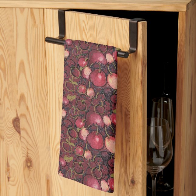 Red Apples Kitchen Towel (Thirds Fold)