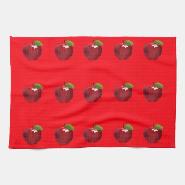 Red Apples Kitchen Towel (Horizontal)