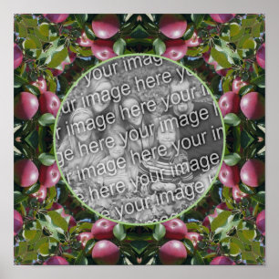 Red Apples Nature Art Frame Create Your Own Photo Poster