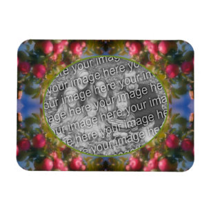 Red Apples On Tree Frame Add Your Photo Magnet