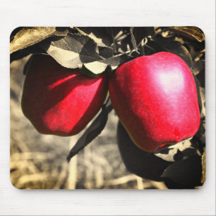 Red Apples On Tree Mouse Mat