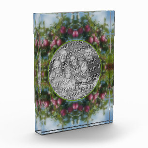 Red Apples On Tree Painting Frame Add Your Photo Block