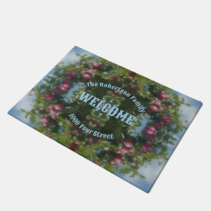 Red Apples On Tree Painting Personalised Doormat