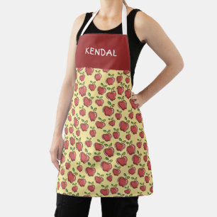 Red Apples Personalised Apron