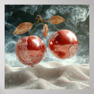 Red apples poster