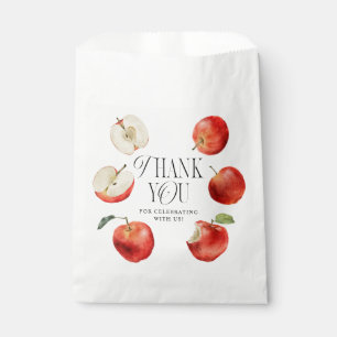 Red Apples Rustic Baby Shower Favour Bags
