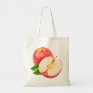 Red apples tote bag
