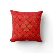 Red Arabesque Pattern