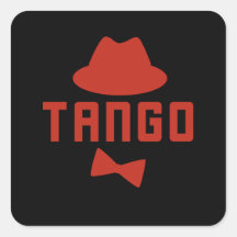 Red Argentine Tango Fedora Bow Tie Dancer
