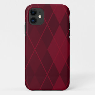 Red Argyle iPhone 11 Case