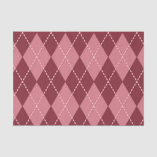 Red Argyle (Design 42 Red Series) Tissue Paper