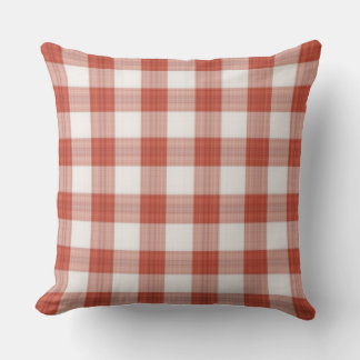 Red Argyle Pillow