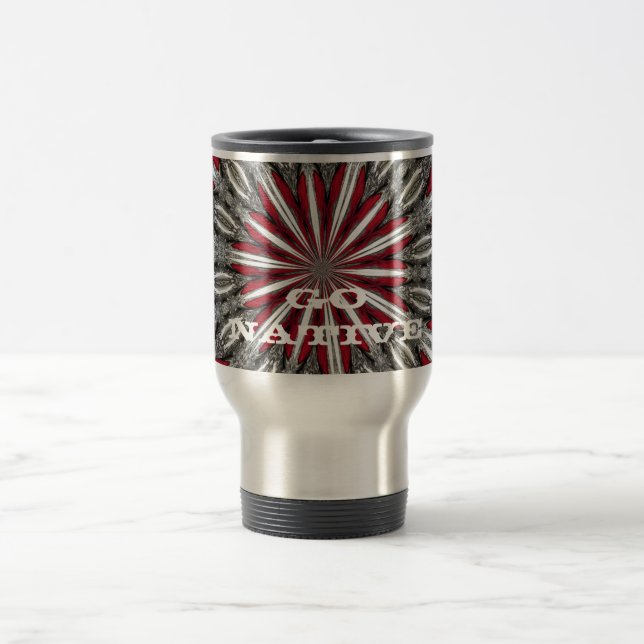 Red Arrow Medallion Go Native Travel Mug (Center)