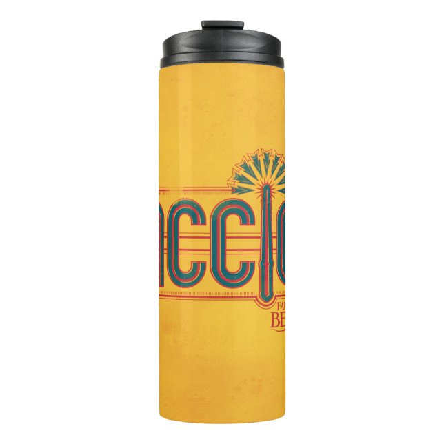 Red Art Deco ACCIO™ Spell Graphic Thermal Tumbler (Front)