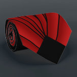 Red Art Deco Design Tie<br><div class="desc">This art deco design necktie, also known as a tie or long tie, is a piece of fabric worn around the neck, typically under a shirt collar, and tied in a knot in the front. It is a decorative or symbolic item of formal neckwear or office attire, often draped down...</div>