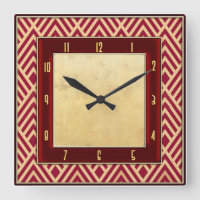 Red Art Deco Style