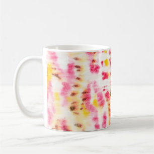 Red Artistic Dirty. Tie Dye Texture. Gray Brush Pa Coffee Mug