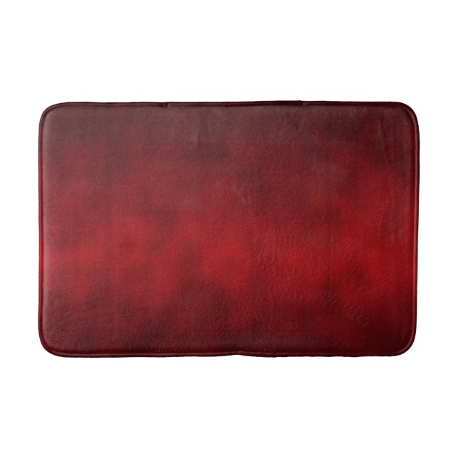Red Artsy Gothic Ombre Bath Mat (Front)