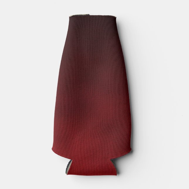 Red Artsy Gothic Ombre Bottle Cooler (Front)