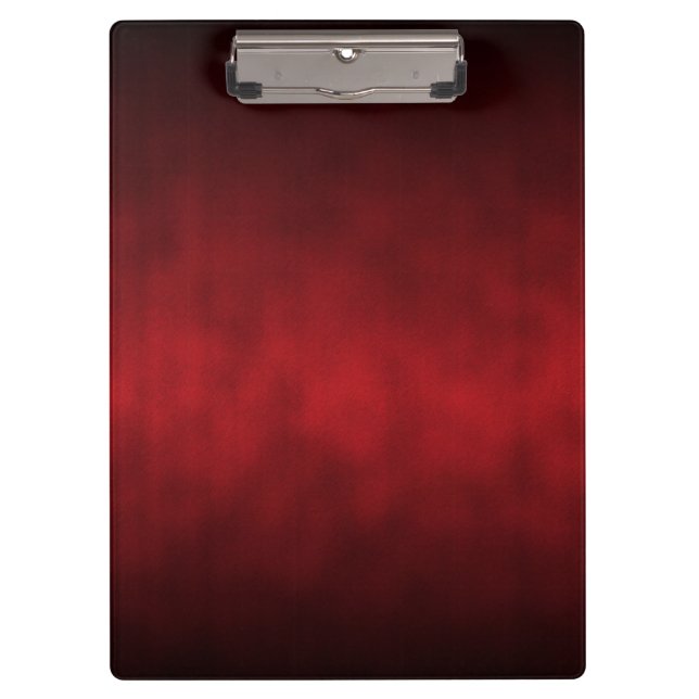 Red Artsy Gothic Ombre Clipboard (Front)