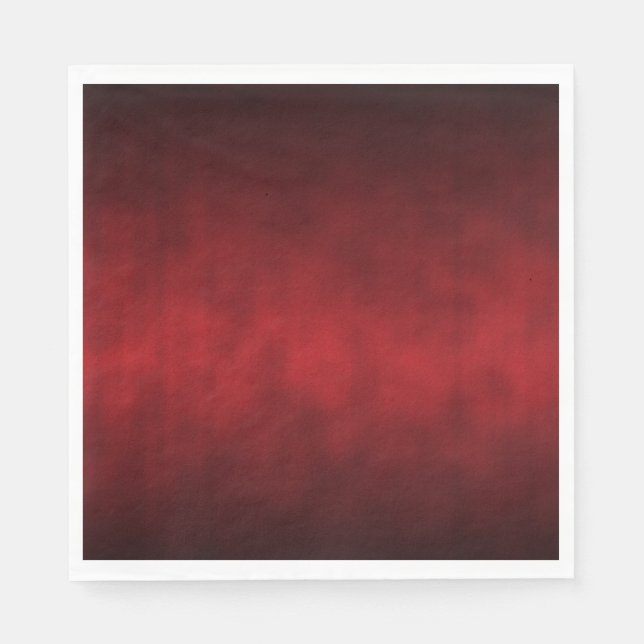 Red Artsy Gothic Ombre Napkin (Front)