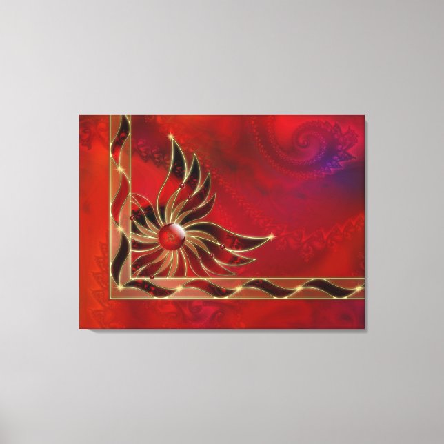 Red As the Flame Canvas Print (Front)
