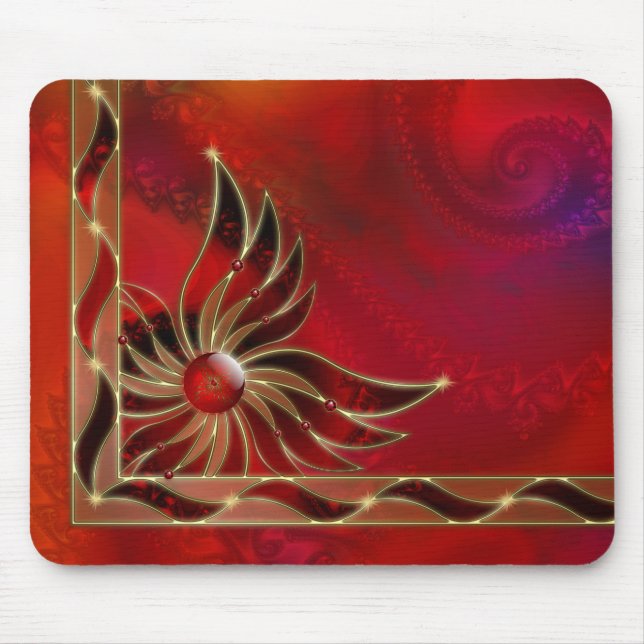 Red As the Flame Mousepad (Front)
