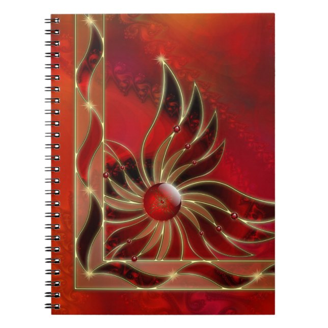 Red As the Flame Notebook (Front)