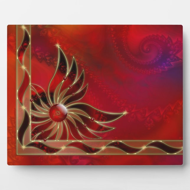 Red As the Flame Photo Plaque (Front)