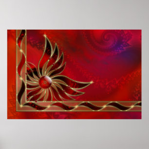 Red As the Flame Print