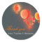 Red Asian Lanterns Grey Wedding Thank You