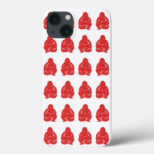 Red Asian Moods Buddah Boys iPhone 13 Case