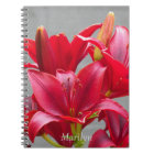 Red Asiatic Lilies Personalized Floral
