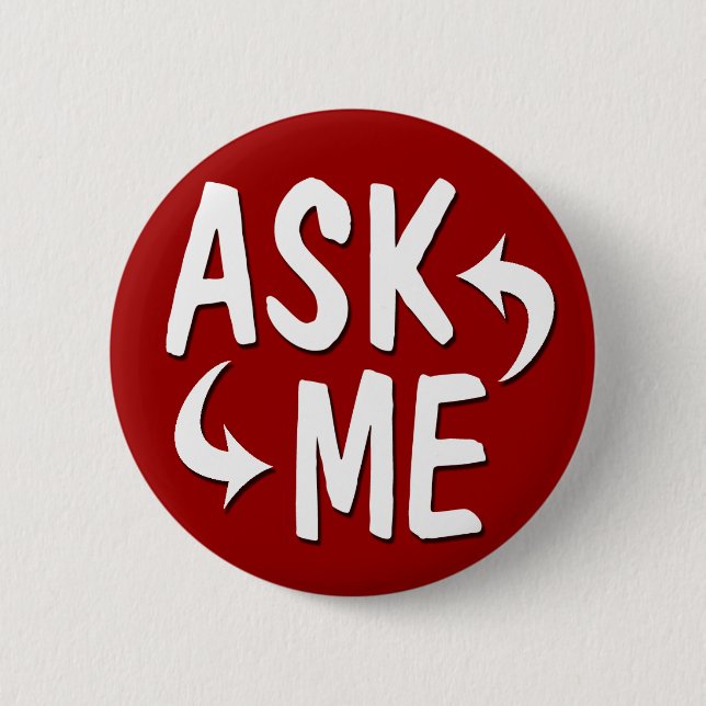 Red Ask Me Button / Arrows (Front)